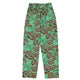 Trousers | Green w/ flowers allover