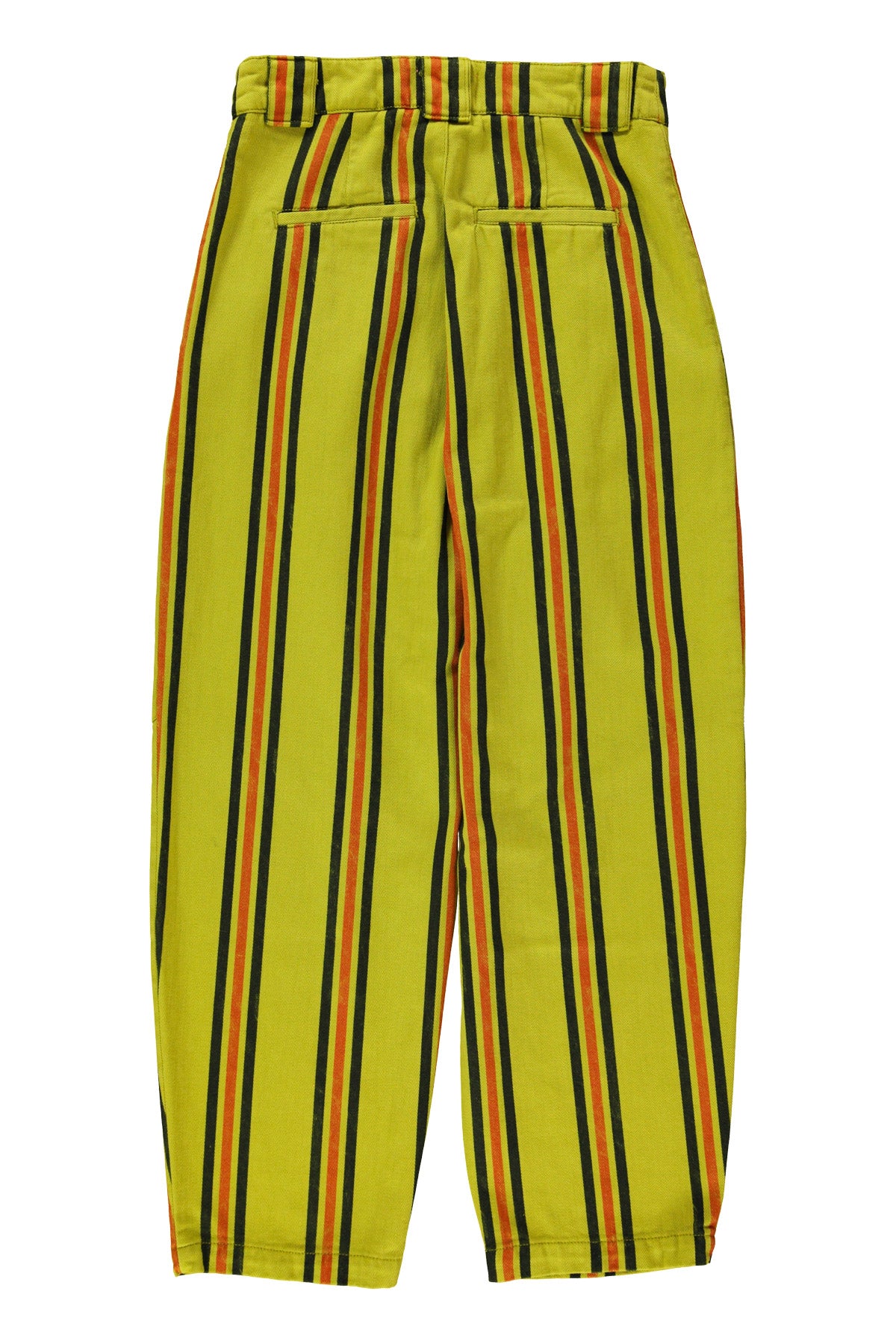 Trousers | Olive green w/ stripes