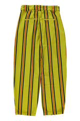 Trousers | Olive green w/ stripes