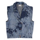 Waistcoat | Blue tie dye denim