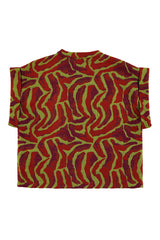 Waistcoat | Multicolor pattern (bordeaux)