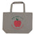 XL bag | Grey w/ red apple print