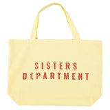 XL bag | Yellow w/ "free love" print