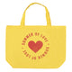 XL bag | yellow w/ "summer of love" print