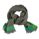 XL scarf | Green & grey vichy