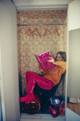 Trousers | Fuchsia velvet