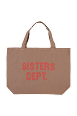 XL bag | Brown w/ "call 911" print