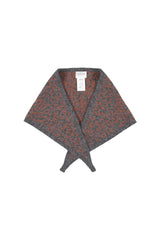 Knitted bandana | Grey w/ animal print