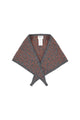 Knitted bandana | Grey w/ animal print