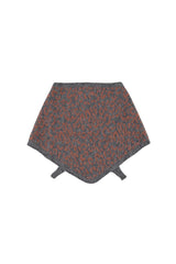 Knitted bandana | Grey w/ animal print
