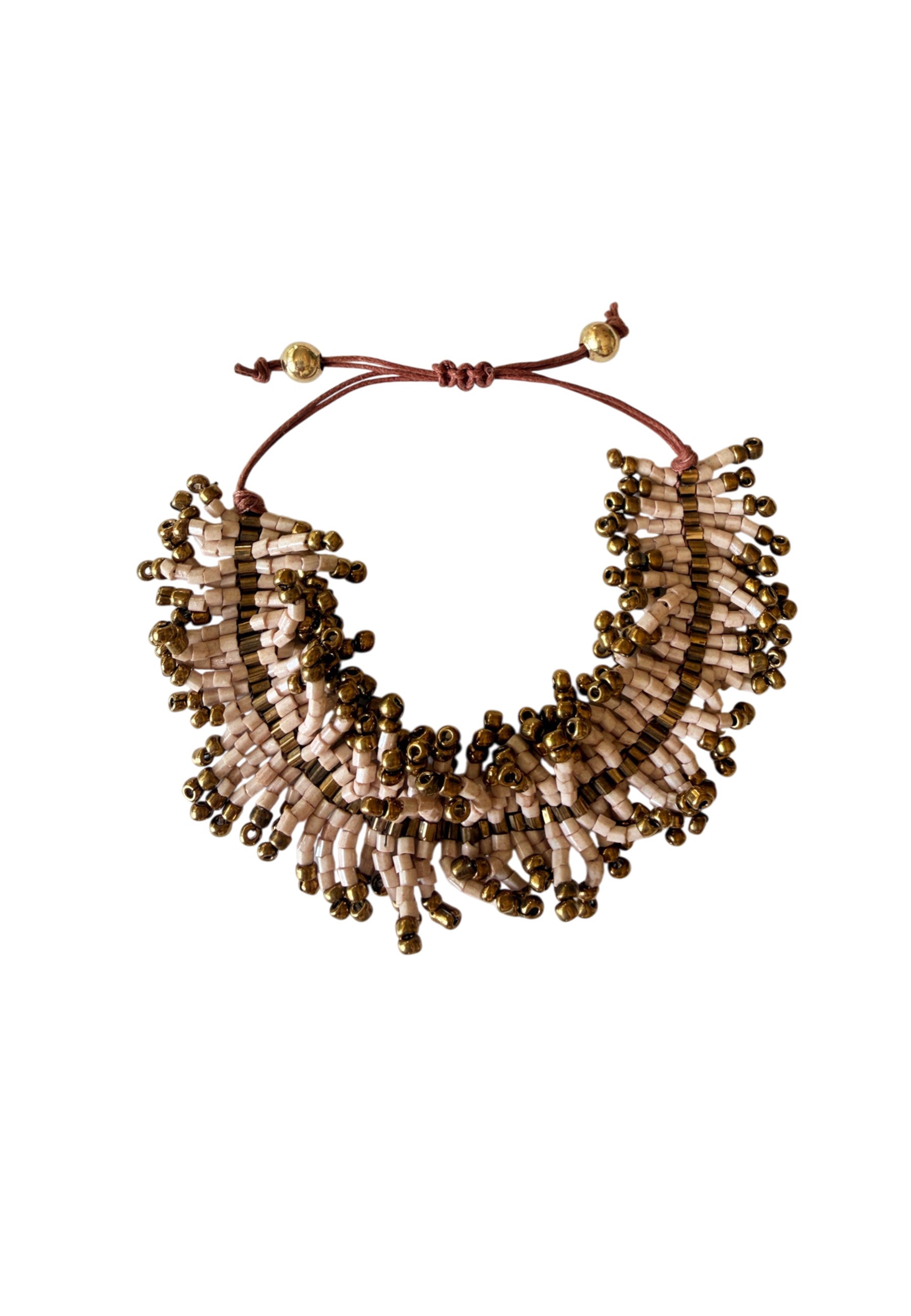 Bracelet Multi Beads | Ecru