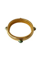 Bracelet Golden | Green Stone