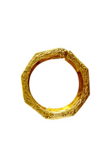 Bracelet Golden Metal & Ecru