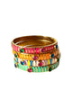Bracelet Golden w/ Stripes | Choose colour