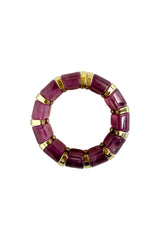 Bracelet Semicircles & Golden | Violet