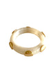 Bracelet White Marble w/ Golden Circles