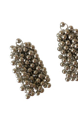 Long Silver Earrings | Multi Spheres