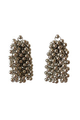 Long Silver Earrings | Multi Spheres