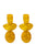Earrings geometric, Yellow