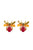 Earrings Bee | Orange & pink