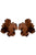 Flower Earrings | Brown