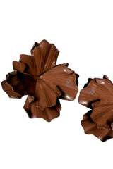 Flower Earrings | Brown