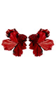 Flower Earrings | Red