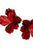 Flower Earrings | Red