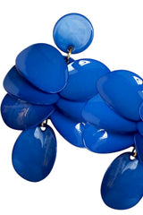 Earrings Multiple Leafs, Blue