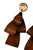 Earrings Multi-pendants | Brown
