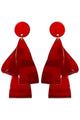 Earrings Multi-pendants | Red