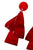 Earrings Multi-pendants | Red