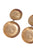 Earrings Double Circle | Marble Brown
