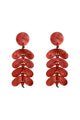 Earrings flowers pendant, pink