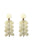 Earrings flowers pendant, white