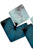 Earrings Squares | Marble Blue