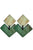 Earrings Squares | Marble Green
