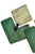 Earrings Squares | Marble Green