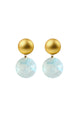 Earrings Circles | Light blue