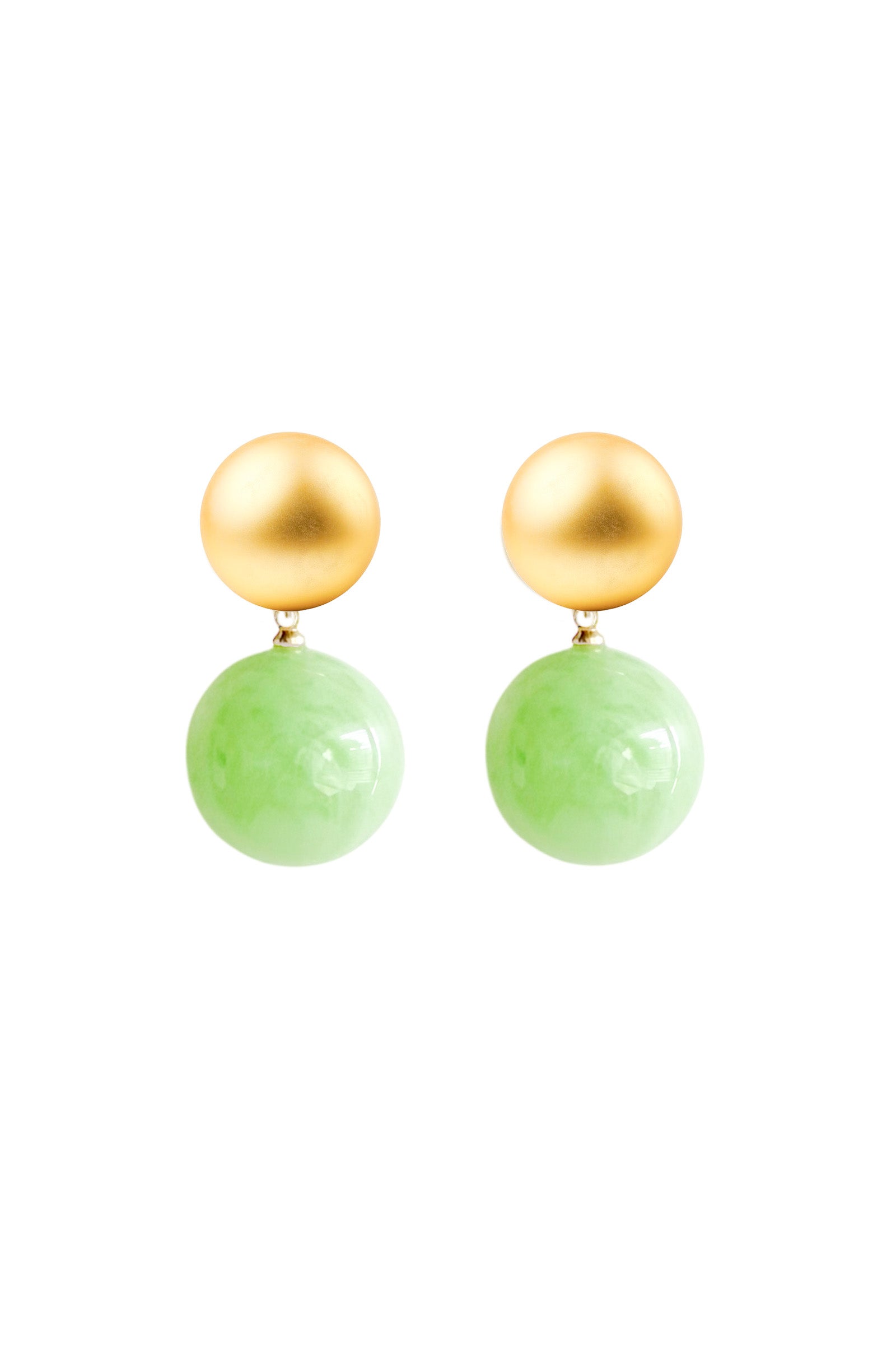 Earrings Circles | Light Green