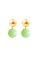 Earrings Circles | Light Green