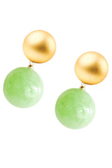 Earrings Circles | Light Green