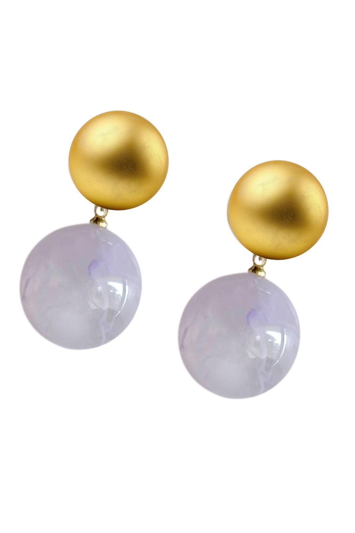 Earrings Circles | Lilac