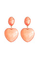 Earrings Heart | Peach