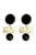 Earrings geometric pendants | White & Black