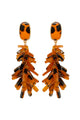 Tortoiseshell Fringe Earrings