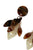 Earrings pendant glitter leaves | Turtoise