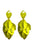Earrings multi pendant leaves | Lime
