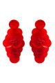 Earrings XL red scales