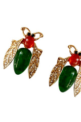 Earrings Bee | Green